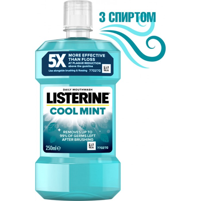 Ополаскиватель для ротовой полости Listerine Свежая мята Защита десен, 250 мл - 